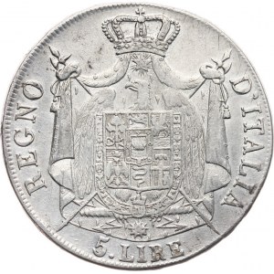 Włochy, Królestwo Włoch, Napoleon I 1805-1814, 5 lirów 1808 M, Mediolan
