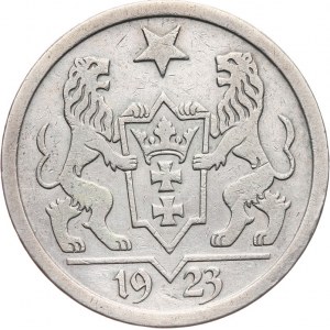 Polska, Wolne Miasto Gdańsk 1920-1939, 2 guldeny 1923, Utrecht, Koga