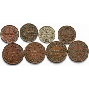 Niemcy, Badenia, zestaw drobnych monet z XIX w.