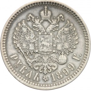 Rosja, Mikołaj II 1894-1917, rubel 1899 (Ф•З), Petersburg