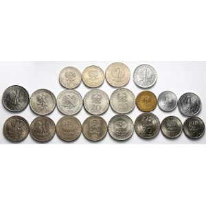PRL 1944-1989, zestaw 20 monet w menniczym stanie (1)