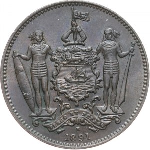 Północne Borneo Brytyjskie, 1 cent 1891 H, Heaton