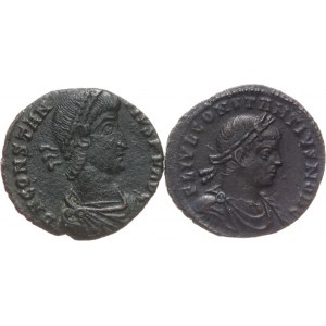 Cesarstwo Rzymskie, Konstancjusz II 324-361 jako cezar 316-337, zestaw 2 follisów