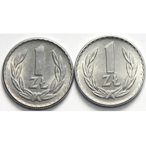 PRL 1944-1989, zestaw 1 złoty 1949, 1965