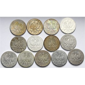 Polska, II Rzeczpospolita 1918-1939, zestaw monet dwuzłotowych