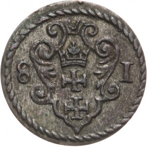 Polska, Stefan Batory 1576-1586, denar 1581, Gdańsk.