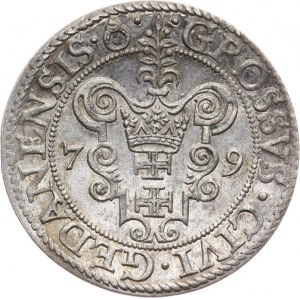 Polska, Stefan Batory 1576-1586, grosz 1579, Gdańsk.