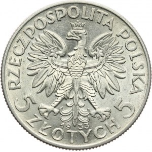 Polska, II Rzeczpospolita 1918-1939, 5 złotych 1933, Warszawa.