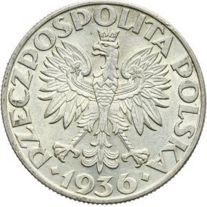 Polska, II Rzeczpospolita 1918-1939, 5 złotych Żagiel 1936, Warszawa.