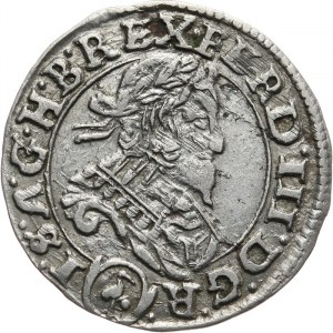 Austria, Ferdynand III 1637-1657, 3 krajcary 1638, Wiedeń.