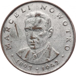 20 złotych 1976 M. Nowotko, fałszerstwo z epoki w brązie !!!