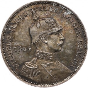 Niemcy, Cesarstwo Niemieckie 1871-1918, Prusy, Wilhelm II 1888-1918, medal - talar pamiątkowy, 1894.