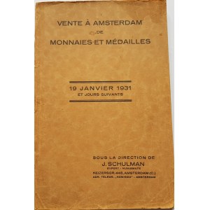 Katalog aukcyjny - J. SCHULMAN 1931