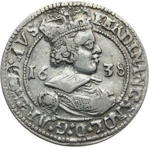 Austria, Ferdynand Karol 1632 - 1662, 3 krajcary 1638, Hall.