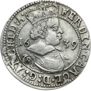 Austria, Ferdynand Karol 1632 - 1662, 3 krajcary 1639, Hall.