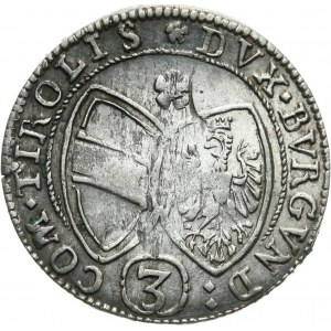 Austria, Ferdynand Karol 1632 - 1662, 3 krajcary 1645, Hall.