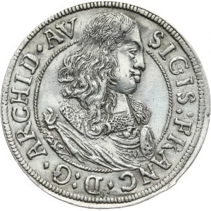Austria, Zygmunt Franciszek 1663 - 1665, 3 krajcary 1664, Hall.