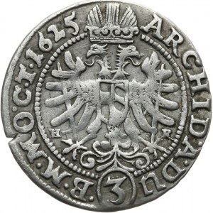 Śląsk, Ferdynand II 1619-1637, 3 krajcary 1625 H R, Wrocław.