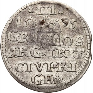 Polska, Zygmunt III Waza 1587-1632, trojak, 1595, Ryga