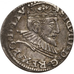 Polska, Zygmunt III Waza 1587-1632, trojak 1593, Ryga