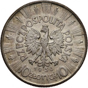 Polska, II Rzeczpospolita 1918-1939, 10 złotych Piłsudski 1936, Warszawa.