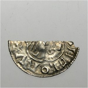 ANGLIA - Knut 1016-1035, połówka denara typu quatrefoil