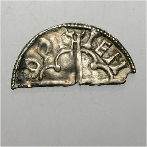 ANGLIA - Knut 1016-1035, połówka denara typu quatrefoil
