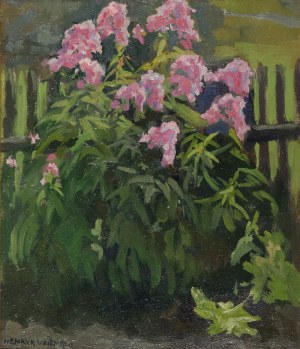 Henryk UZIEMBŁO (1879-1949), Kwiaty w ogródku
