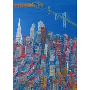 Edward Dwurnik (1943-2018), San Francisco, 2007, 70 x 50 cm