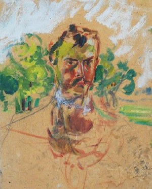 Wlastimil Hofman (1881-1970), Autoportret, ok.1910