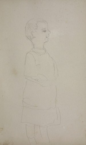 Jacek Malczewski (1854-1929), Studium postaci chłopca z prawego profilu