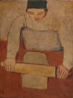 Jerzy NOWOSIELSKI (1923-2011), Kobieta wałkująca ciasto, 1949