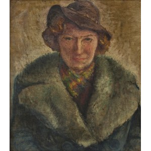 Autor nieokreślony, XX w., Kobieta w kapeluszu