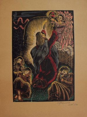 Stefan Mrożewski (1894-1975), Madonna z Dzieciątkiem, Chrystus w Ogrójcu, Ukrzyżowanie(1939/1940)