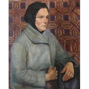 A.N.(Wilno?, l.30.XX w.), Kobieta w czarnej mantylce