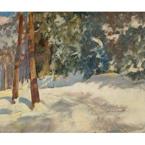 Ludwik Grabowski (1884-1982), Paesaggio invernale
