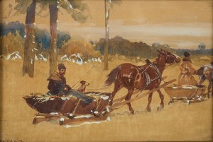 Adam Setkowicz (1875 Kraków - 1945 tamże), W drodze przez las