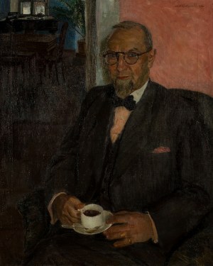 Aleksander Lech Kłopotowski (1895 Warszawa-?), Portret Władysława Szabrańskiego z Bełchatowa (1880-1943) , 1940 r.