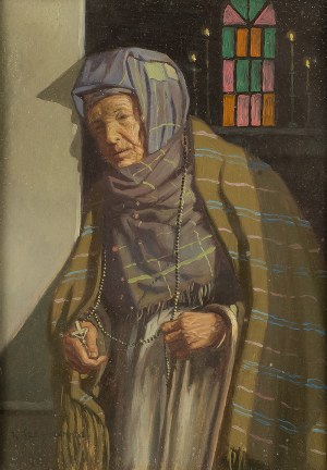 Konstanty Szewczenko (1910 Warszawa-1991 tamże), Modląca się kobieta