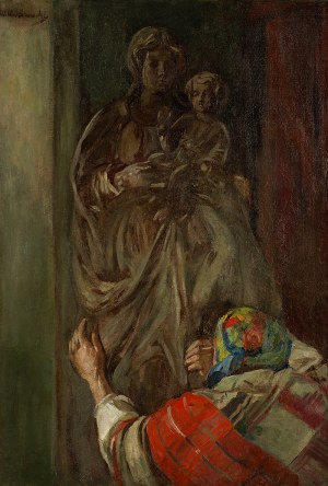 Wincenty Wodzinowski (1866 Igołomnia k. Miechowa - 1940 Kraków), Przed figurką Matki Boskiej