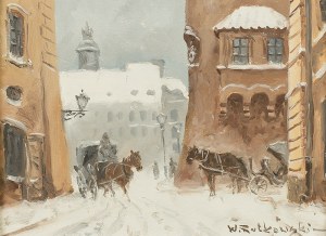 Włodzimierz Rutkowski (1915-1992), Widok na Stary Rynek w Warszawie