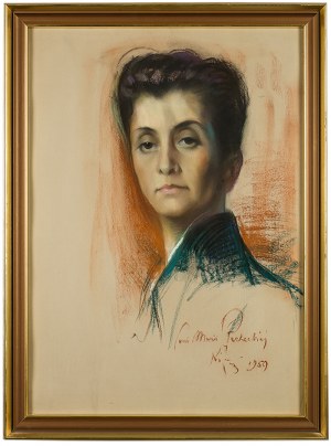 Józef Kidoń (1890 Rudzica – 1968 Warszawa), Portret kobiety (Maria Płachecka), 1959 r.