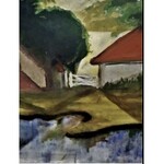 Tadeusz Piotr Potworowski, Tetti rossi 43 x34
