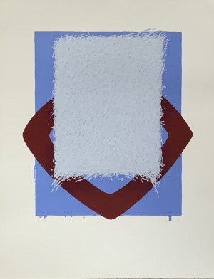 BERNDT Brenner, mixmedia grafika 65,5x60 cm 1967