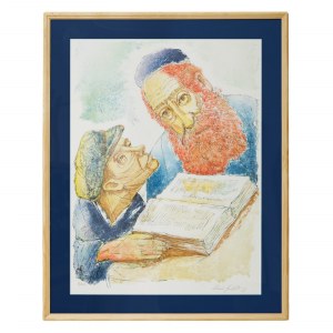 Chaim Goldberg (1917–2004) Rabin i uczeń