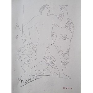 Pablo Picasso, Escultor, Modelo Y Esultura De Un Joven Andando, 1933