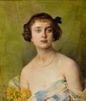 Henryk Piątkowski, Portret młodej damy, 1911