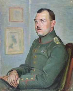 Henryk BERLEWI (1894-1967), Portret oficera, 1918