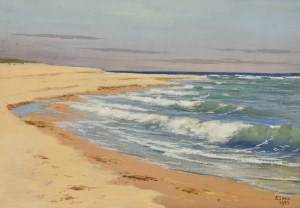Soter JAXA MAŁACHOWSKI (1867-1952), Brzeg morza, 1923