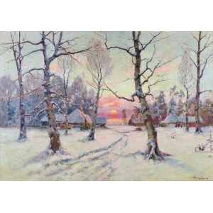 Julij Juliewicz KLEVER syn (1882-1942), Zimowy zachód słońca